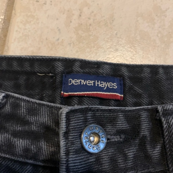 Vintage Denver Hayes Black Straight Leg Jeans - 32x32 - Picture 3 of 6